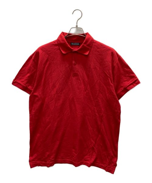 BALENCIAGA（バレンシアガ）BALENCIAGA (バレンシアガ) バックロゴポロシャツ レッド サイズ:Sの古着・服飾アイテム