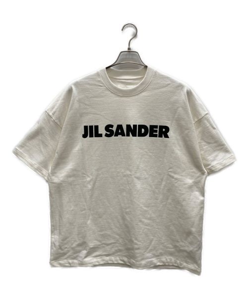 JIL SANDER（ジルサンダー）JIL SANDER (ジルサンダー) ロゴプリントTシャツ ホワイト サイズ:Mの古着・服飾アイテム