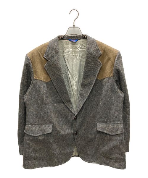 PENDLETON（ペンドルトン）PENDLETON (ペンドルトン) 90s ツイードジャケット ブラウン サイズ:48の古着・服飾アイテム