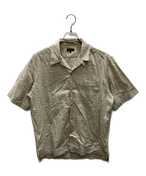 PAUL SMITH（ポールスミス）PAUL SMITH (ポールスミス) スラブコットンオープンカラーシャツ ベージュ サイズ:Lの古着・服飾アイテム
