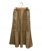 Ron Hermanロンハーマン）の古着「レザースカート / Eco Leather Skirt」｜ベージュ
