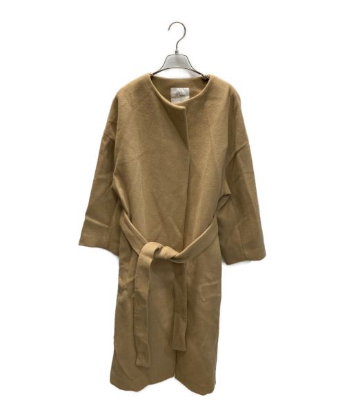 Lisiere（リジェール）Lisiere (リジェール) ノーカラーコート ベージュ サイズ:XSの古着・服飾アイテム