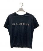 BURBERRY LONDONバーバリー ロンドン）の古着「ノヴァチェックロゴTシャツ」｜ブラック