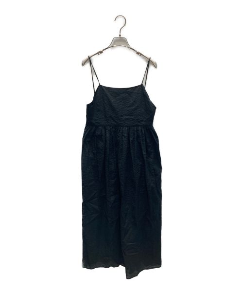 mylanka（ミランカ）mylanka (ミランカ) 綿ローンウェーブキャミワンピース ブラック サイズ:38 未使用品の古着・服飾アイテム