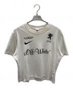 NikeLab×OFFWHITEナイキラボ×オフホワイト）の古着「ビッグスウォッシュTシャツ」｜ホワイト