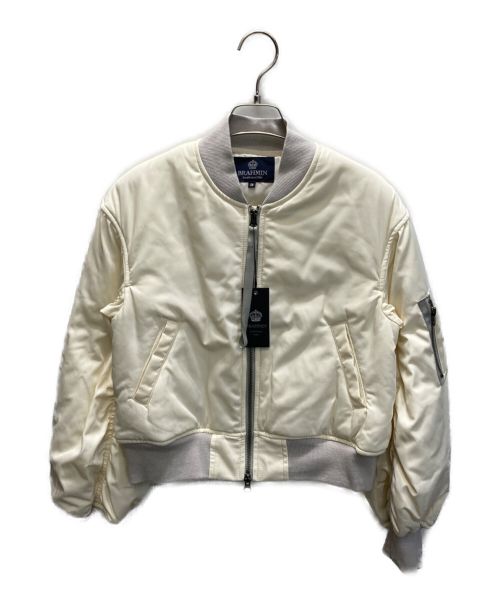 BRAHMIN（ブラーミン）BRAHMIN (ブラーミン) 袖ギャザーMA-1 アイボリー サイズ:38 未使用品の古着・服飾アイテム