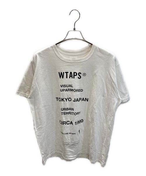 WTAPS（ダブルタップス）WTAPS (ダブルタップス) CIRCA TEE ホワイト×ブラック サイズ:03の古着・服飾アイテム