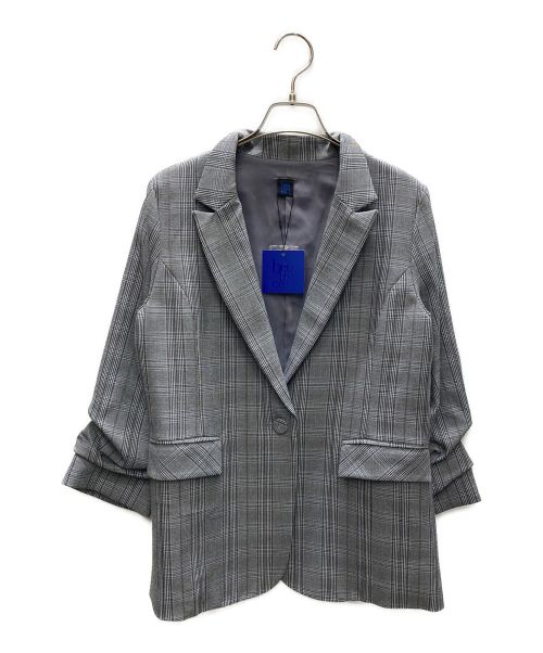 BEATRICE（ベアトリス）BEATRICE (ベアトリス) チェックジャケット グレー サイズ:38 未使用品の古着・服飾アイテム