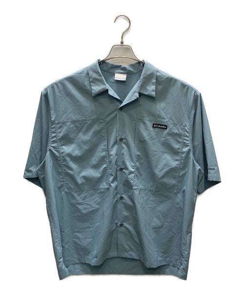 Columbia（コロンビア）Columbia (コロンビア) ロードトゥーマウンテンキャンプラバーズS/Sシャツ スカイブルー サイズ:Lの古着・服飾アイテム