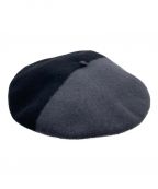 BUENA VISTAブエナビスタ）の古着「バイカラーベレー帽」｜ブラック×グレー
