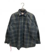 BEAMS JAPANビームスジャパン）の古着「ミニレギュラー ルーズ チェックシャツ」｜グリーン