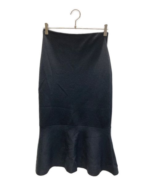 BALLSEY（ボールジィ）BALLSEY (ボールジィ) バウンススムース ミディマーメイドスカート ネイビー サイズ:36の古着・服飾アイテム