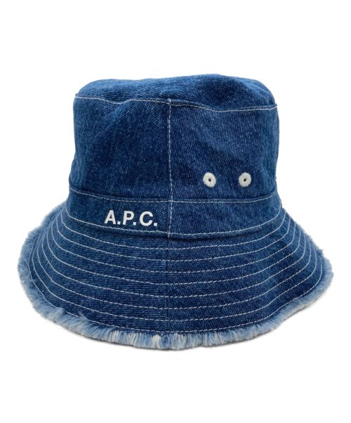 A.P.C.（アーペーセー）A.P.C. (アー・ペー・セー) デニムバケットハット インディゴ サイズ:SIZE 56 未使用品の古着・服飾アイテム