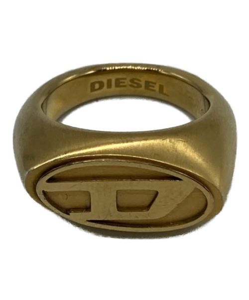 DIESEL（ディーゼル）DIESEL (ディーゼル) ロゴリング ゴールド サイズ:9号の古着・服飾アイテム
