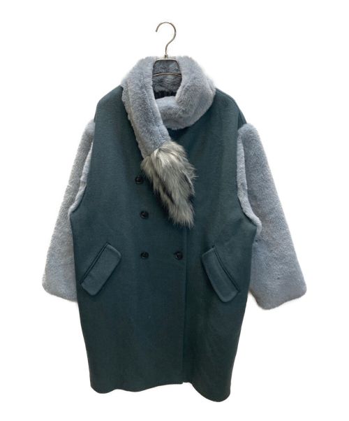 PAMEO POSE（パメオポーズ）PAMEO POSE (パメオポーズ) Tail Muff Coat グレー サイズ:FREE 未使用品の古着・服飾アイテム