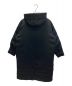 DESCENTE (デサント) 中綿ナイロンフーデットロングコート ブラック サイズ:M：7000円