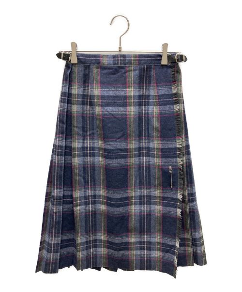 O'NEIL OF DUBLIN（オニールオブダブリン）O'NEIL OF DUBLIN (オニールオブダブリン) ラップスカート ネイビー サイズ:36の古着・服飾アイテム