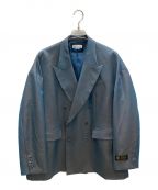 MAISON SPECIALメゾンスペシャル）の古着「Prime-Over Schonherr Peaked Lapel Double Tailored Jacket」｜ブルー