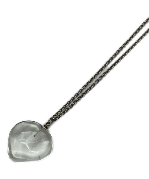 yurika akutsu（ユリカアクツ）yurika akutsu (ユリカアクツ) clear glass heart necklace クリアの古着・服飾アイテム