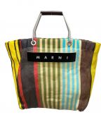 MARNIマルニ）の古着「MARNI MARKET STRIPE BAG/マルニマーケットストライプバッグ」｜マルチカラー