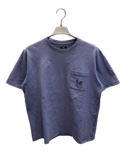 Needles（ニードルズ）Needles (ニードルズ) ポケット刺繍Tシャツ ブルー サイズ:Mの古着・服飾アイテム