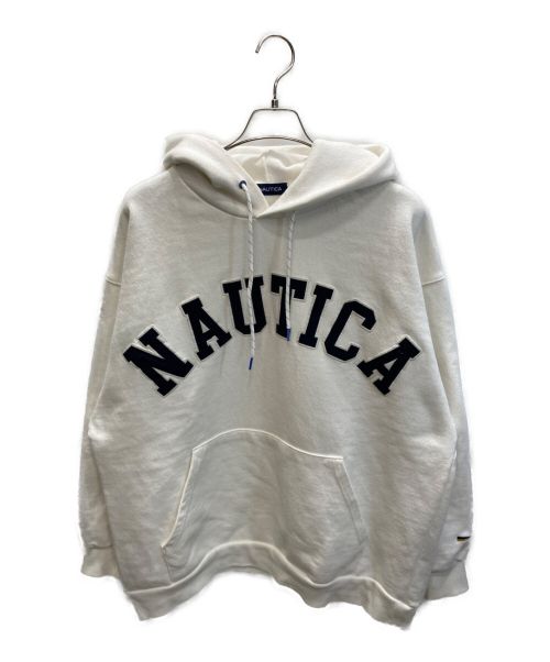 NAUTICA（ノーティカ）NAUTICA (ノーティカ) FREAK'S STORE (フリークスストア) アーチロゴパーカー ホワイト サイズ:XXLの古着・服飾アイテム