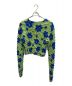 MAISON SPECIAL（メゾンスペシャル）の古着「Oriental Flower Aperture Top」｜グリーン×ブルー