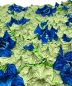 中古・古着 MAISON SPECIAL (メゾンスペシャル) Oriental Flower Aperture Top グリーン×ブルー サイズ:FREE：7000円