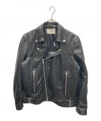 MAISON SPECIALメゾンスペシャル）の古着「Dress-Fit Sheep Leather Double Rider Jacket」｜ブラック