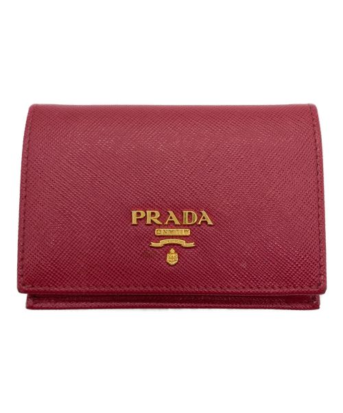 PRADA（プラダ）PRADA (プラダ) カードケース レッドの古着・服飾アイテム