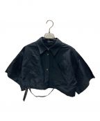MAISON SPECIALメゾンスペシャル）の古着「Acetate Linen Bolero Shirt」｜ブラック