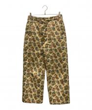 SEZANE (セザンヌ) 花柄パンツ ベージュ×グリーン サイズ:SIZE M