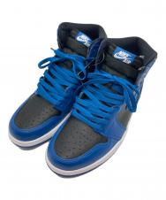 NIKE (ナイキ) Air Jordan 1 Retro High OG "Dark Marina Blue" エアジョーダン1 レトロ ハイ OG "ダークマリーナブルー" ブラック×ブルー サイズ:26㎝ 未使用品