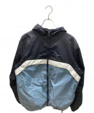 NIKE (ナイキ) ナイロンジャケット ブラック×ブルー サイズ:SIZE M