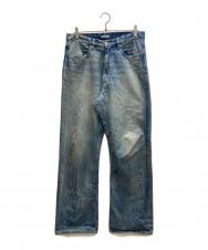 AURALEE (オーラリー) SELVEDGE FADED LIGHT DENIM PANTS インディゴ サイズ:SIZE 4