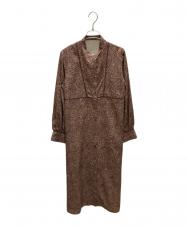 mylanka (ミランカ) 総柄シャツワンピース ブラウン サイズ:SIZE 38