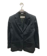 MaxMara (マックスマーラ) アンゴラ混2Bジャケット ブラック サイズ:38