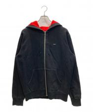 Supreme (シュプリーム) SMALL BOX LOGO ZIP UP HOODIE ブラック サイズ:M