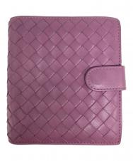 BOTTEGA VENETA (ボッテガベネタ) イントレチャート2つ折り財布 パープル サイズ:下記参照