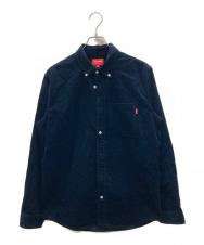 SUPREME (シュプリーム) Heavy Corduroy Shirt ネイビー サイズ:M