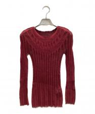 APOC INSIDE ISSEY MIYAKE (エイポックインサイド イッセイミヤケ) メッシュニット レッド サイズ:2