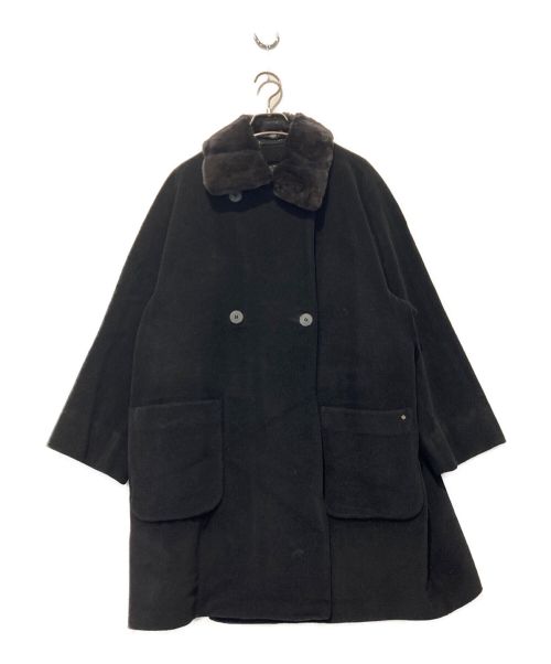 AIGNER（アイグナー）AIGNER (アイグナー) ダブルハーフコート ブラック サイズ:SIZE 42の古着・服飾アイテム