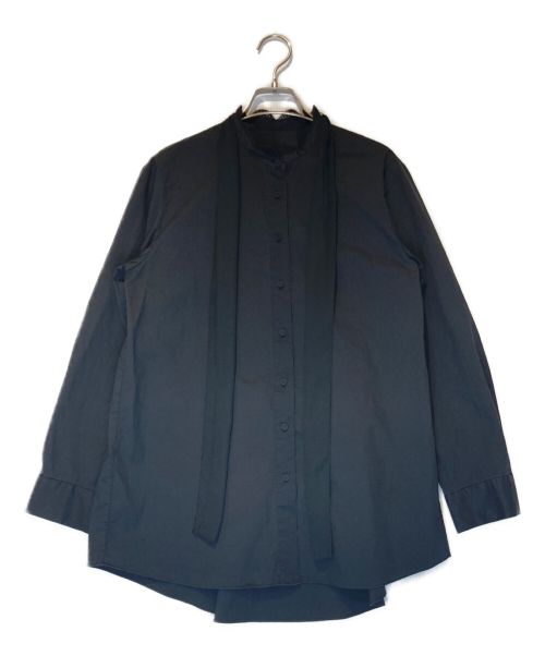 CELFORD（セルフォード）CELFORD (セルフォード) ボウタイ付きスカラップシャツ ブラック サイズ:Mの古着・服飾アイテム