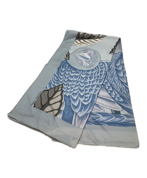 HERMES（エルメス）HERMES (エルメス) カレ90/シルクスカーフ ブルー サイズ:記載なしの古着・服飾アイテム