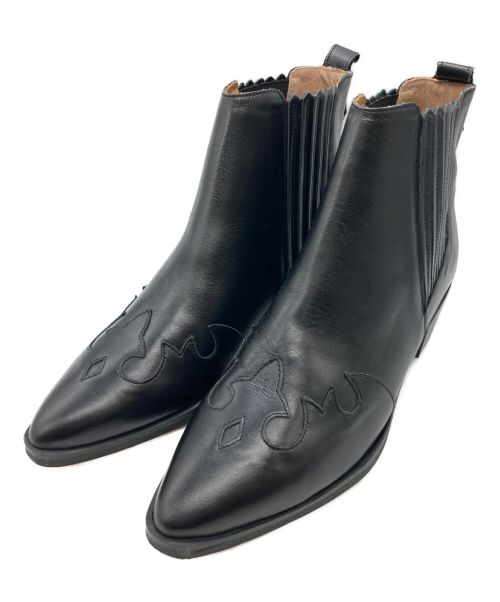 MARION TOUFET（マリオン トゥッフェ）MARION TOUFET (マリオン トゥッフェ) ウエスタン風ブーツ ブラック サイズ:39の古着・服飾アイテム