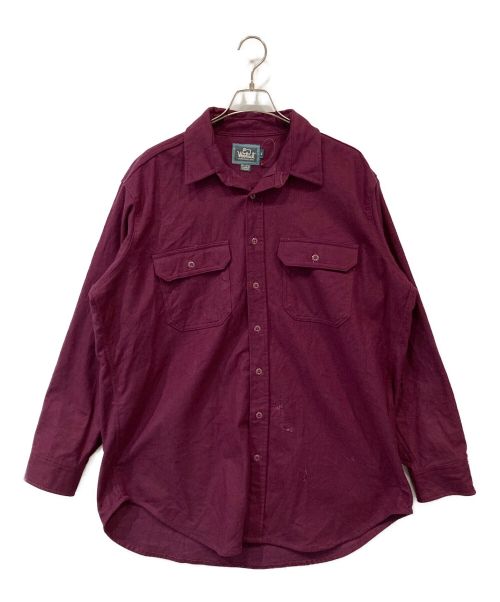 WOOLRICH（ウールリッチ）WOOLRICH (ウールリッチ) 【古着】CPOシャツ ワインレッド サイズ:XLの古着・服飾アイテム