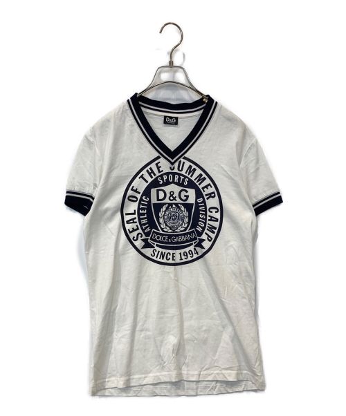 D&G（ディーアンドジー）D&G (ディーアンドジー) Tシャツ ホワイト サイズ:Sの古着・服飾アイテム