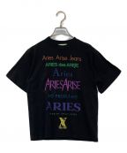 ARIESアリーズ）の古着「Tシャツ」｜ブラック