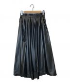 LUMINOSO COMMECA）の古着「10枚接ぎソフトプリーツスカート」｜ブラック