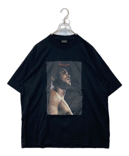 MARCELO BURLON（マルセロバーロン）MARCELO BURLON (マルセロバーロン) Muhammad Ali printed black T-shirt ブラック サイズ:Mの古着・服飾アイテム